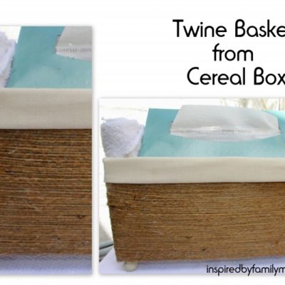 DIY Basket From Cereal Box