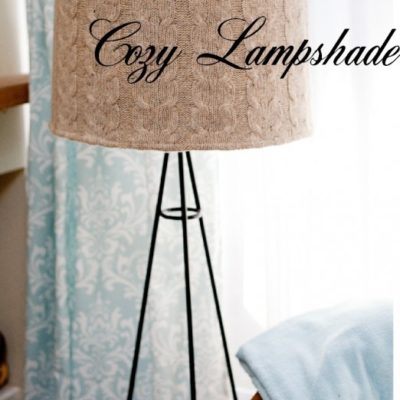 Recycled Sweater Crafts: Project #2 Sweater Lampshade