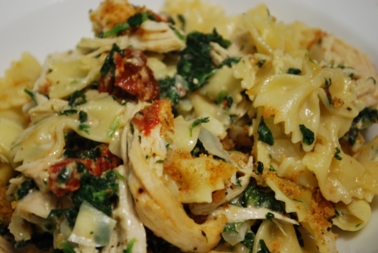 Chicken Florentine Artichoke Bake