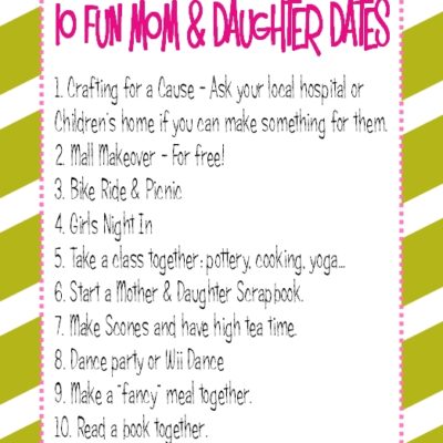 10 Fun & Frugal Mother & Daughter Dates
