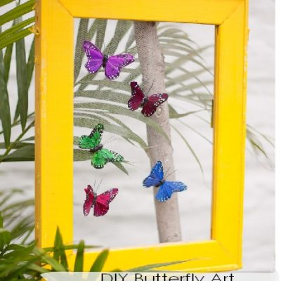 Easy DIY Home Decor Project: Butterfly Art