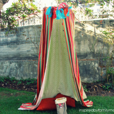 DIY Play Tent Fort {no-sew}