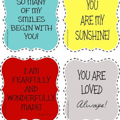 4 You Are Loved Printable Reminders
