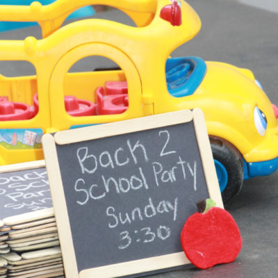 Back to School Party: Chalkboard Invitations