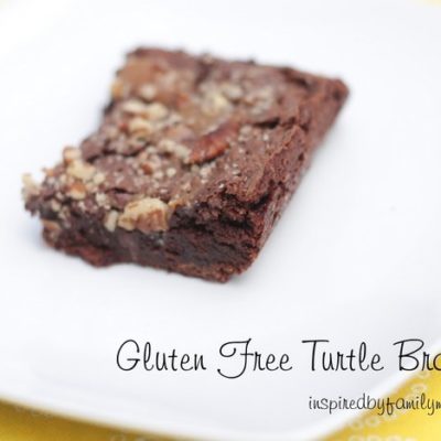 Amazing Gluten Free Turtle Brownies