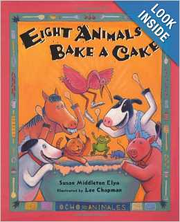 eight animals bake a cake