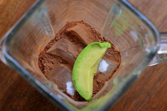 chocolate avocado shake