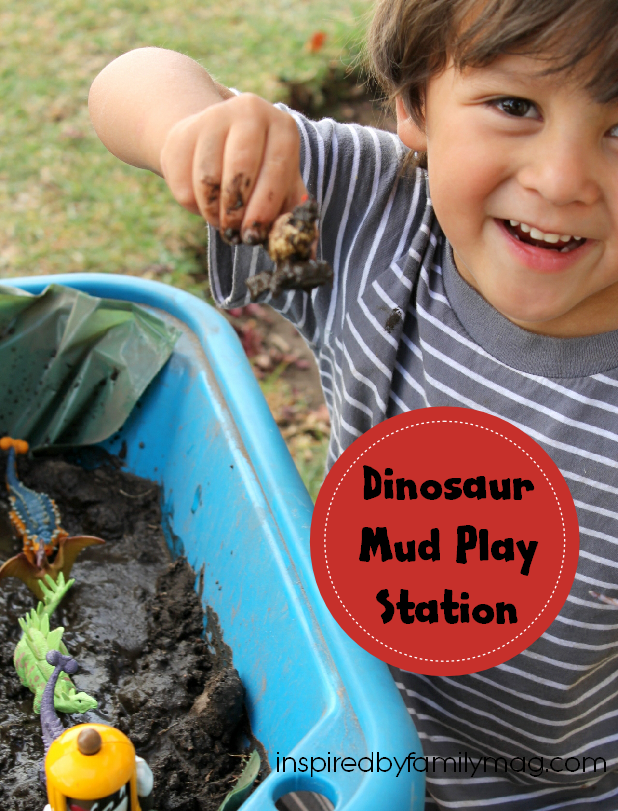 dinosaur mud play station