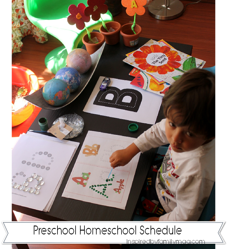 preschool homeschool schedule