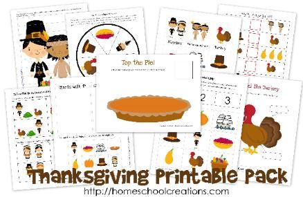 thanksgiving printable pack