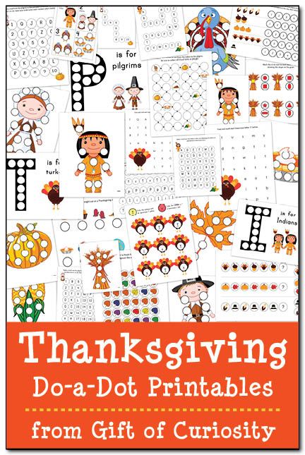 thanksgiving printables dots