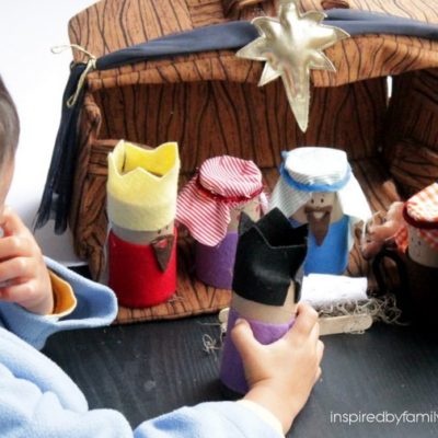 Easy Nativity Craft from Toilet Paper Tubes for Kids
