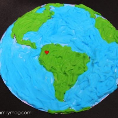 Earth Day Activity: Puffy Paint Recipe & Earth Art