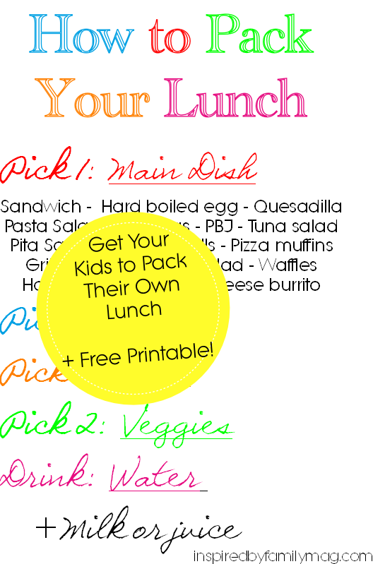 how to pack your lunch