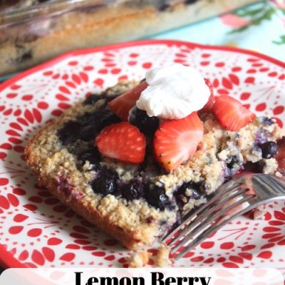 Amazingly Delicious Lemon Berry Breakfast Cake