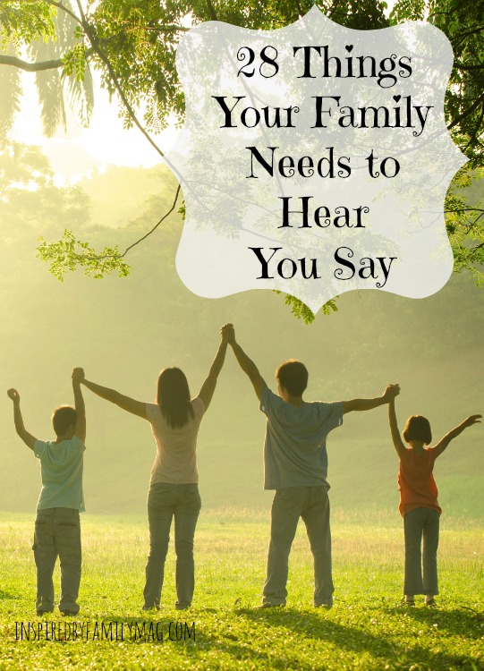 encouraging words for the family