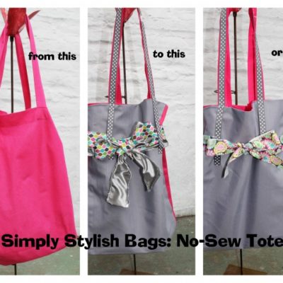 Simply Stylish Bags- DIY No-Sew Tote Bag