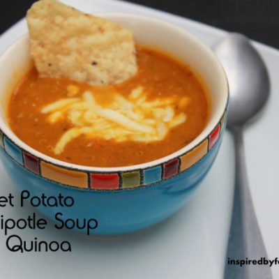 Sweet Potato Chipotle Soup w/ Quinoa