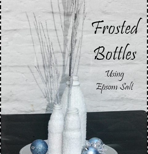 frosted bottles using salt