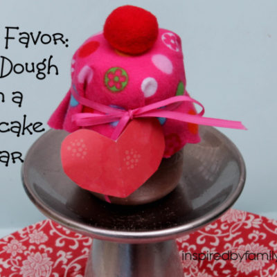 Party Favor: Play Dough in a Cupcake Jar