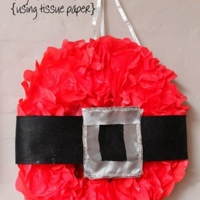 DIY Christmas Decor: Santa Wreath