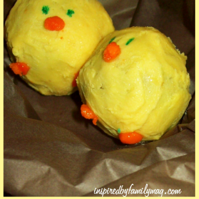 Spring Cookie Balls: Easter Chicks