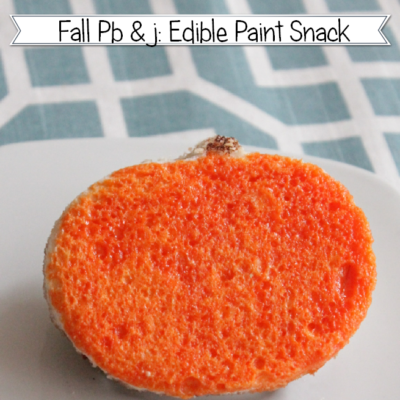 Fall Snack with Edible Paint