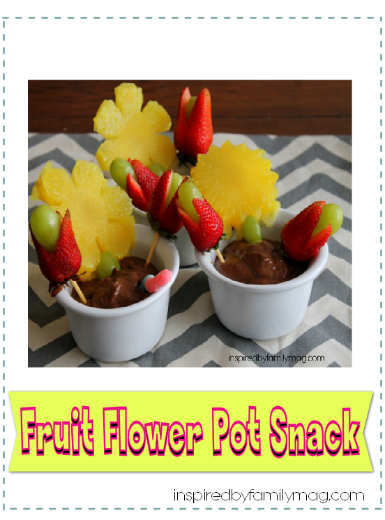 fruit flower pot snack