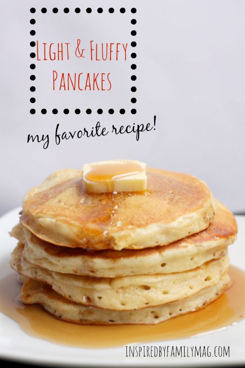 light and fluffy pancakes
