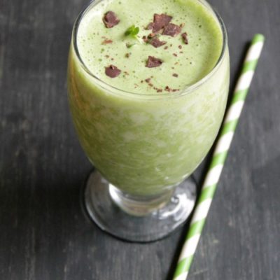Thin Mint Smoothie {Healthy}