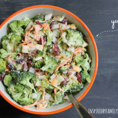 Broccoli Cranberry Apple Salad
