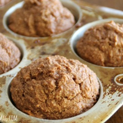 Healthy Peanut Butter Chocolate Muffins