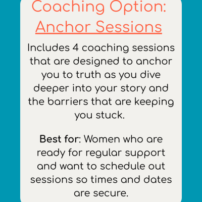 Coaching: Anchor Sessions